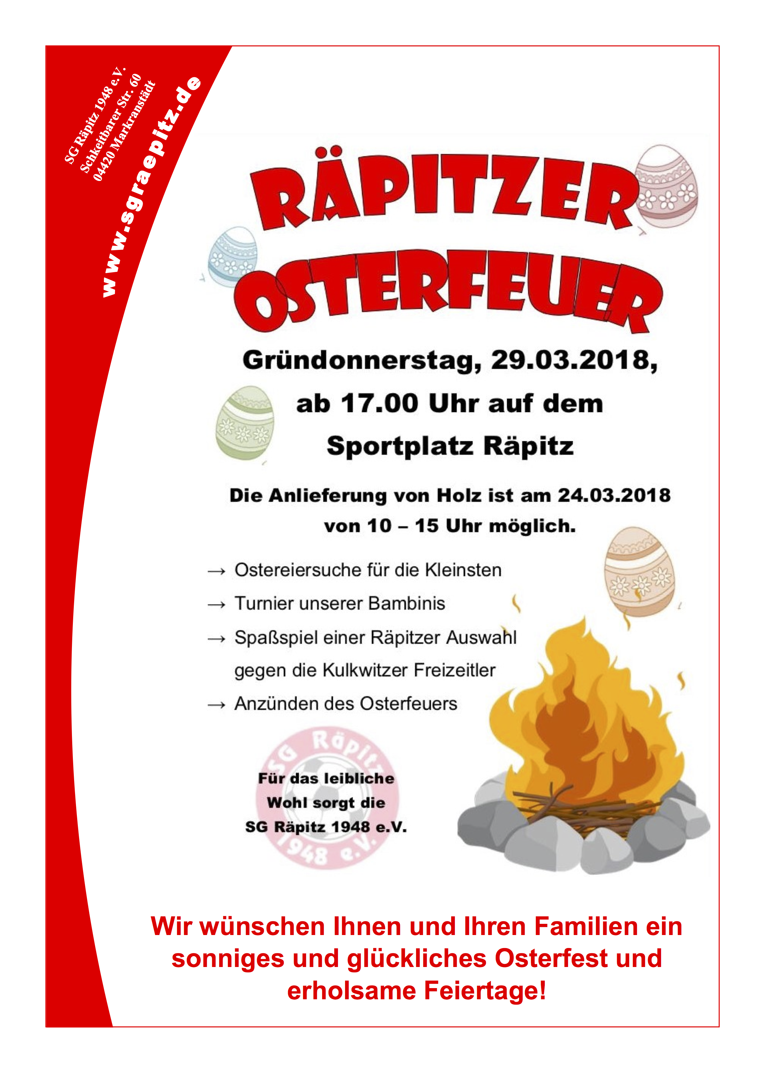 SGR Osterfeuer 2018