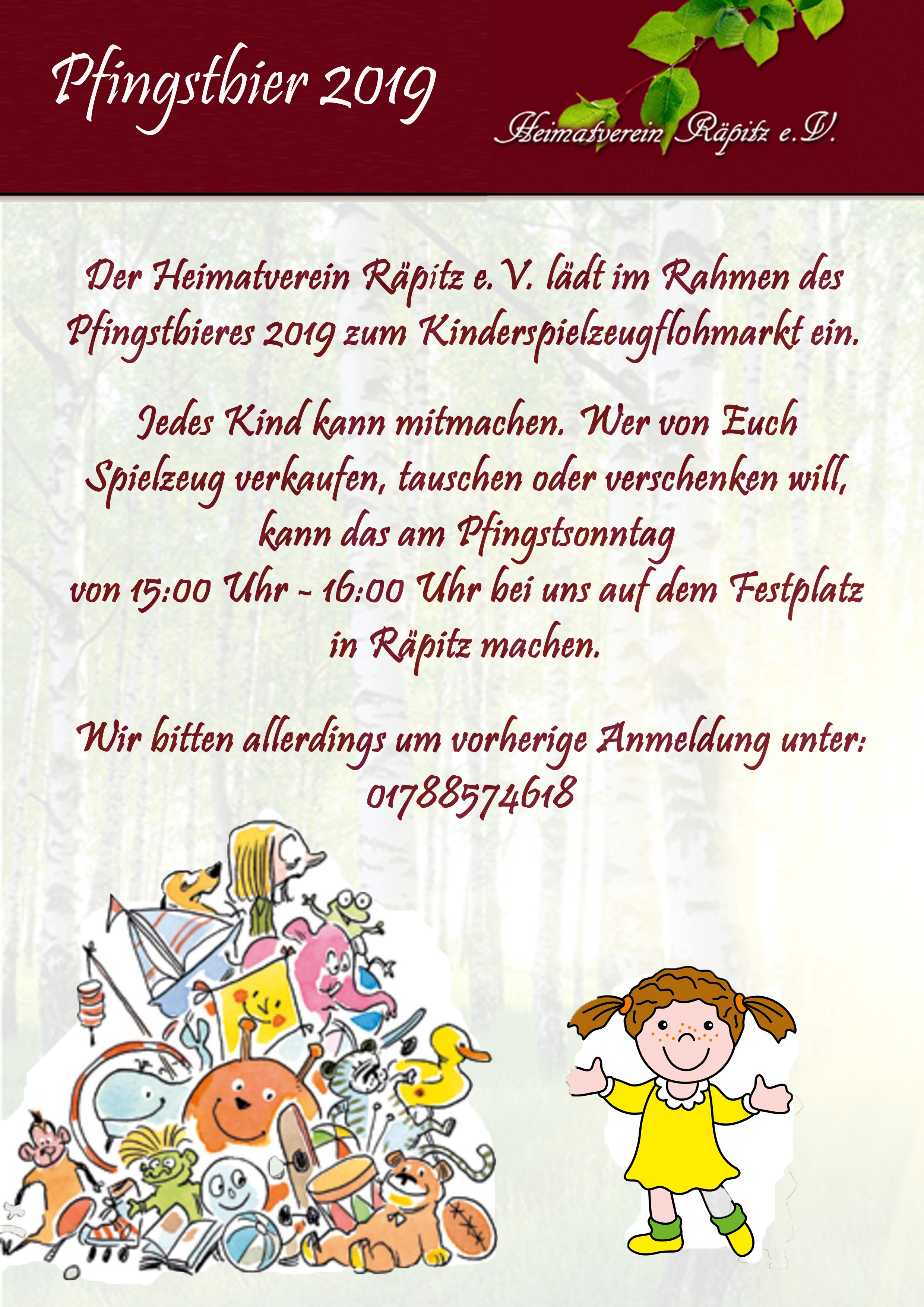 Flyer Kinderflohmarkt